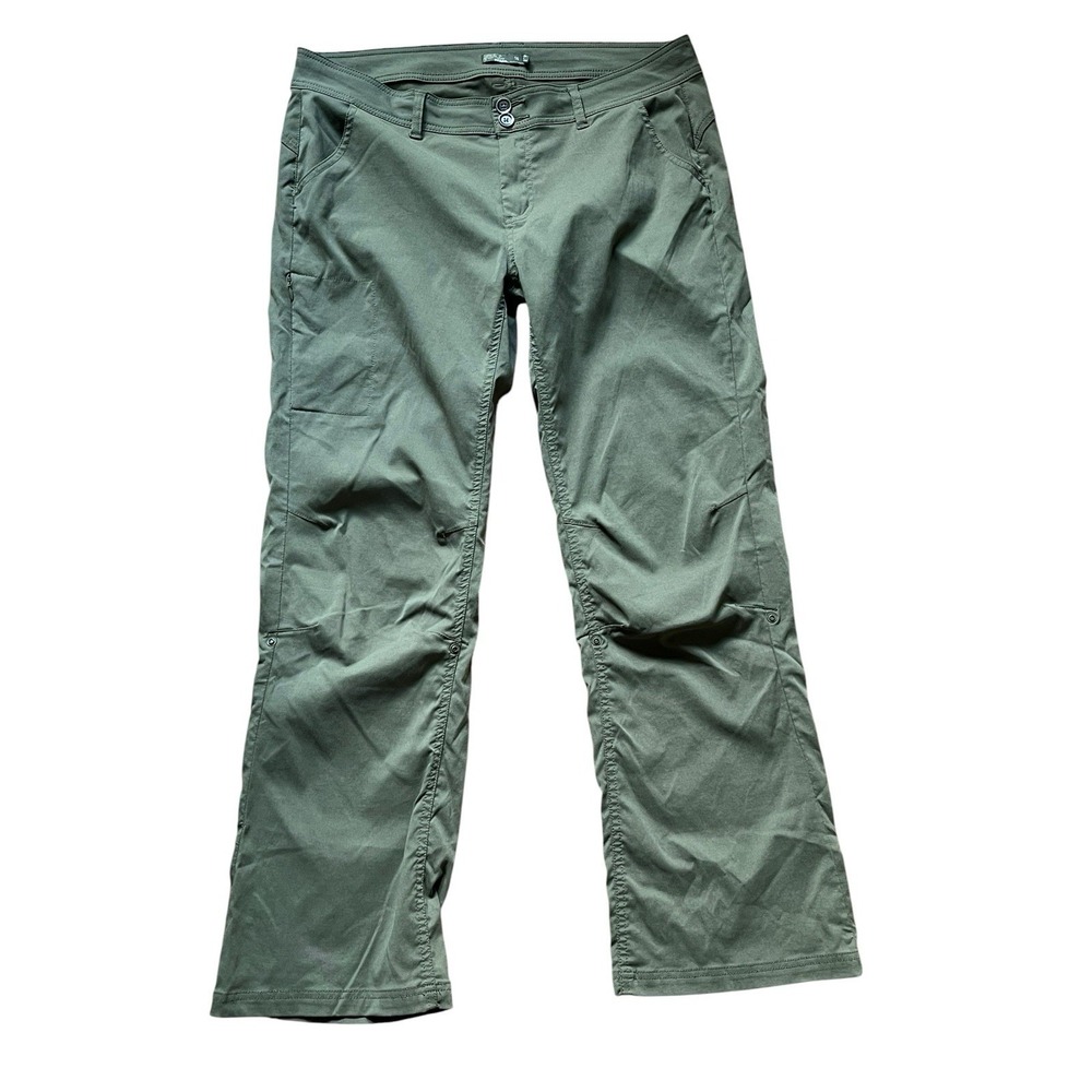 Prana Halle Straight Pant Size 16 Slate Green Outdoors Hiking Camping Pants